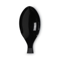  | Dixie TM517 Heavy Mediumweight Plastic Cutlery Teaspoons - Black (1000/Carton) image number 2