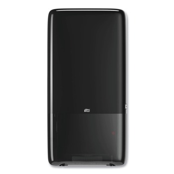 Tork 552528 1/Carton Elevation PeakServe 14.57 in. x 3.98 in. x 28.74 in. Continuous Hand Towel Dispenser - Black