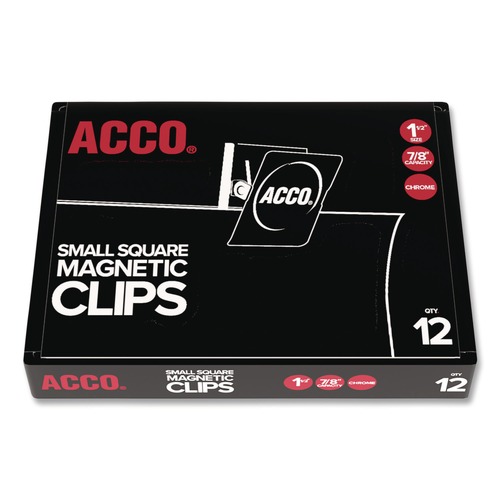  | ACCO A7072131A Magnetic Clips, 0.88-in, Silver image number 0