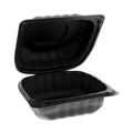 Food Trays, Containers, and Lids | Pactiv Corp. YCNB06000000 EarthChoice SmartLock Microwavable MFPP Hinged-Lid Container - Black (400/Carton) image number 0