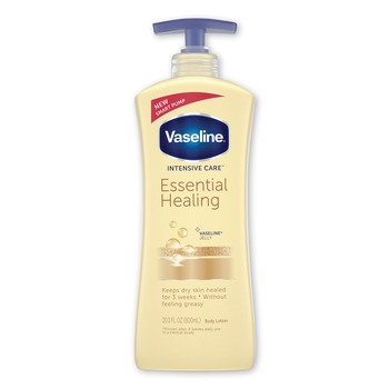 Vaseline Intensive Care 20.3 oz. Pump Bottle Essential Healing Body Lotion (4/Carton)
