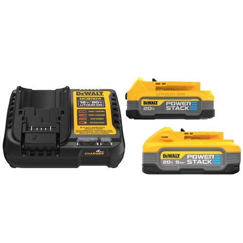 Battery and Charger Starter Kits | Dewalt DCBP315-2C 20V MAX POWERSTACK Lithium-Ion Batteries and Charger Starter Kit (1.7 Ah/5 Ah) image number 0