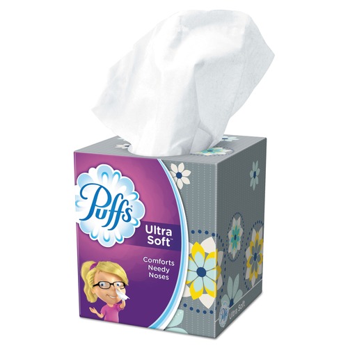 Tissues | Puffs 35038 Ultra Soft Facial Tissue, 2-Ply, White, 56 Sheets/box image number 0