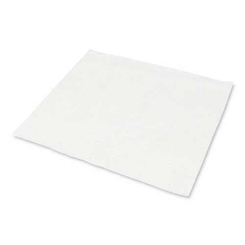Cleaning & Janitorial Supplies | HOSPECO OS-SRB-P TASKBrand 15 in. x 18 in. 0.14-Gallon Industrial Oil Only Sorbent Pad - White (200/CT) image number 0