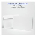 Office Jansan | Avery 03378 65 lbs. 5.5 in. x 8.5 in. Half-Fold Greeting Cards with Envelopes for Inkjet Printers - Textured Uncoated White (1 Card/Sheet, 30 Sheets/Box) image number 6