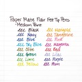 Office Jansan | Paper Mate 8430152 Medium 0.7 mm Point Guard Flair Felt Tip Porous Point Stick Pen - Black Ink, Black Barrel (1-Dozen) image number 3