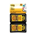 Office Jansan | Post-it Flags 680-SH2 1 in. "Sign Here" Arrow Message Page Flags - Yellow (50-Flags/Dispenser, 2-Dispensers/Pack) image number 0