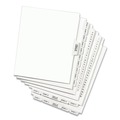  | Avery 11397 11 in. x 8.5 in. 26-Tab Preprinted Legal Exhibit Side 76 to 100 Tab Index Dividers - White (1-Set) image number 1