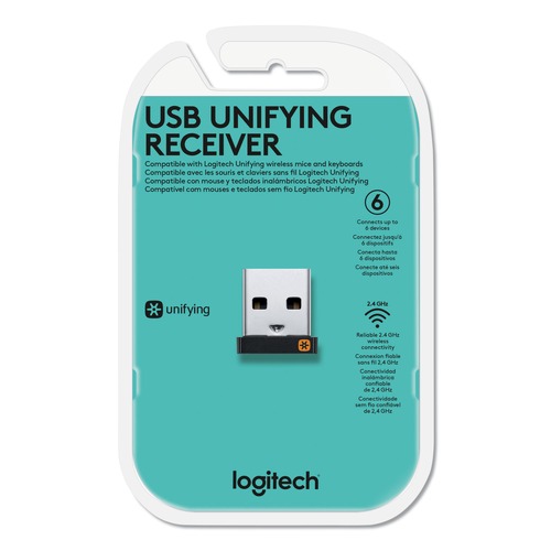 Office Electronics & Batteries | Logitech 910-005235 USB Unifying Receiver - Black image number 0