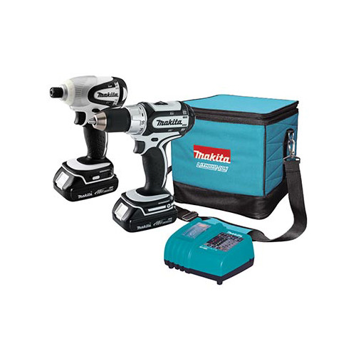 Combo Kits | Factory Reconditioned Makita LCT200W-R 18V Cordless Lithium-Ion 1/2 in. Drill Driver & 1/4 in. Impact Driver Combo Kit image number 0