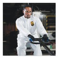 Bib Overalls | Ansell KCC 46004 A30 Elastic-Back Coveralls - Extra Large, White (25/Carton) image number 3