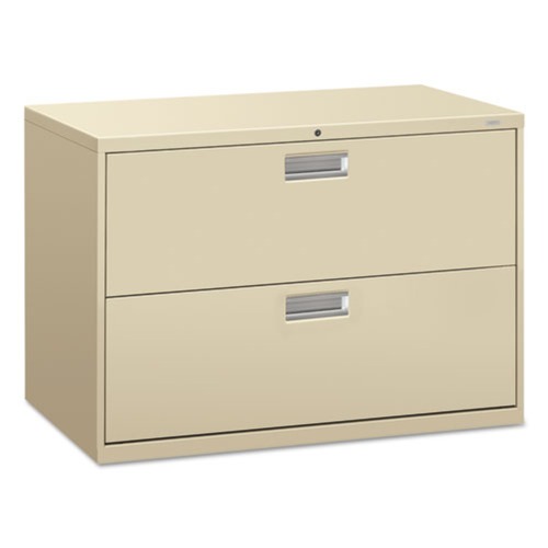 Office & Office Supplies | HON H692.L.L Brigade 600 Series Two-Drawer 42 in. x 18 in. x 28 in. Lateral File - Putty image number 0