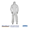 Bib Overalls | Ansell 38938 A35 Liquid and Particle Protection Coveralls Hooded - Large, White (25/Carton) image number 1