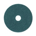 Just Launched | Boardwalk BWK4020GRE 20 in. Diameter Heavy-Duty Scrubbing Floor Pads - Green (5/Carton) image number 0