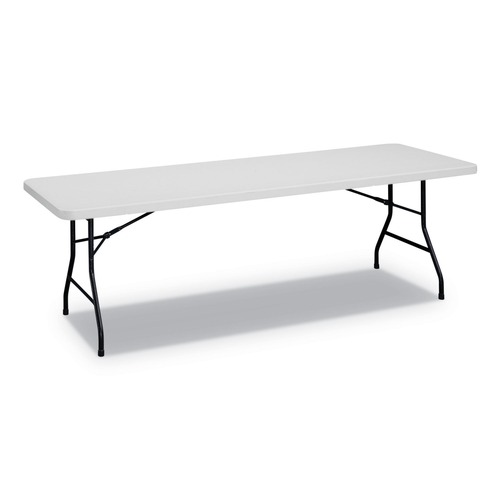  | Alera 65606 96 in. x 30 in. x 29.25 in. Rectangular Plastic Folding Table - Gray image number 0