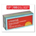Office Jansan | Universal UNV35663 1-1/2 in. x 2 in. Self Stick Note Pads - Assorted Pastel Colors (12/Pack) image number 1