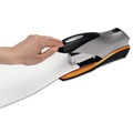 Office Jansan | Swingline S7087875 Optima 70-Sheet Capacity Desktop Stapler - Silver/Black/Orange image number 3