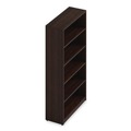 Office Filing Cabinets & Shelves | Alera AE1NNN-B366514 HRG 36 in. x 14 in. x 65 in. 5-Shelf Seville Bookcase - Mahogany image number 3