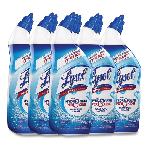 Cleaning & Janitorial Supplies | LYSOL Brand 19200-98011 24 oz Toilet Bowl Cleaner with Hydrogen Peroxide - Ocean Fresh Scent (9/Carton) image number 0