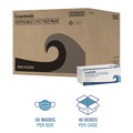 Masks | Boardwalk MS2000 3-Ply General Use Face Mask - Blue (2000/Carton) image number 8