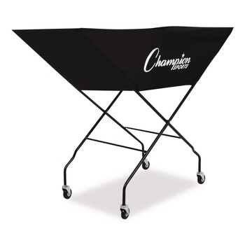 Champion Sports 23 in. x 55 in. x 41 in. Pro Collapsible Volleyball Cart - Black