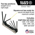 Klein Tools 70581 8-Key SAE Folding Hex Key Set image number 1