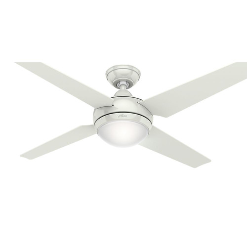 Hunter 59073 52 In Sonic White Ceiling Fan With Light Handheld Hunter 59073 52 In Sonic White Ceiling Fan With Light Handheld Remote