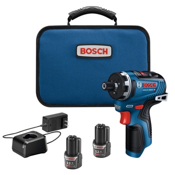 Factory Reconditioned Bosch 12V Max Brushless Lithium-Ion 1/4 in. Cordless Hex Two-Speed Screwdriver Kit with 2 Batteries (2.0 Ah)