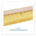 Brooms | Boardwalk BWK3310 10 in. Brush 2 in. Cream Polypropylene Bristles Deck Brush Head image number 4