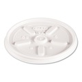  | Dart 12JL Plastic Lids for 12oz Hot/Cold Foam Cups - Vented (1000/Carton) image number 0