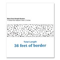 Office & Office Supplies | Carson-Dellosa 108495 3 in. x 3 ft. Dotted Straight Borders - Black/White (12/Pack) image number 2