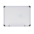 Office Jansan | Universal UNV43722 24 in. x 18 in. Modern Melamine Dry Erase Board - White Surface, Aluminum Frame image number 0