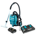 Backpack Vacuums | Makita XCV05PT 18V X2 (36V) LXT Brushless Lithium-Ion 1/2 Gal. Cordless HEPA Filter Dry Vacuum Backpack Kit with 2 Batteries (5 Ah) image number 0