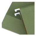 File Folders | Universal UNV14143 25-Piece Box Bottom Letter Size 1/5-Cut Tab Hanging File Folders - Standard Green image number 1