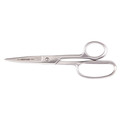 Scissors | Klein Tools G758LR 9 in. Straight Stainless Trimmer with Large Ring image number 0