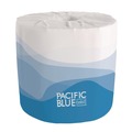 Toilet Paper | Georgia Pacific Professional 18280/01 Pacific Blue Select 2-Ply Bathroom Tissue - White (550 Sheets/Roll, 80 Rolls/Carton) image number 1