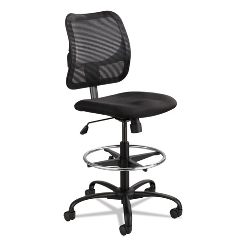  | Safco 3395BL Vue Series Mesh Extended Height Chair Acrylic Fabric Seat - Black image number 0