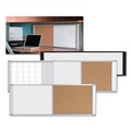 White Boards | MasterVision XA42003700 48 in. x 18 in. Combo Cubicle Workstation Dry Erase/Cork Board - Tan/White Surface, Aluminum Frame image number 2