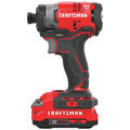 Impact Drivers | Factory Reconditioned Craftsman CMCF820D2R 20V Brushless Lithium-Ion 1/4 in. Cordless Impact Driver Kit (2 Ah) image number 2