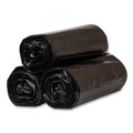 Trash Bags | Inteplast Group S386017K 60 gal. 17 microns 38 in. x 60 in. High-Density Interleaved Commercial Can Liners - Black (25 Bags/Roll, 8 Rolls/Carton) image number 0