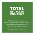 Storage Accessories | Stout by Envision T3039B13 30 in. x 39 in. 1.3 mil. 30 Gallon Total Recycled Content Plastic Trash Bags - Brown/ Black (100/Carton) image number 6