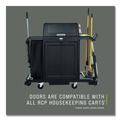 Utility Carts | Rubbermaid Commercial 2202525 Resin Locking Door Kit for Rubbermaid Commercial 2202581/2202527/2202585 - Black image number 2