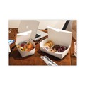 Food Trays, Containers, and Lids | Pactiv Corp. NOB04SW 77 oz 9 x 4.85 x 2.7 EarthChoice OneBox Paper Box - White (162/Carton) image number 3