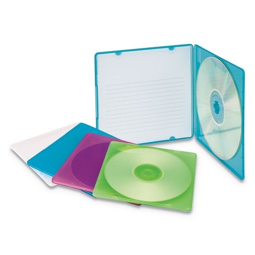  | Innovera IVR81910 Slim CD Case - Assorted Colors (10/Pack) image number 0