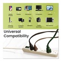 Office Electronics & Batteries | GoGreen Power GG-16103MINBK 2 ft. Cord 160 Joules 6 Outlet Mini Surge Protector - Black image number 5