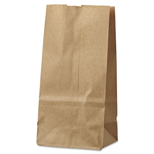  | General 18402 Grocery Paper Bags, 30 Lbs Capacity, #2, 4.31-inw X 2.44-ind X 7.88-inh, Kraft, 500 Bags image number 0