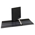Office Jansan | Avery 05500 3 Slant Rings 2 in. Capacity 11 in. x 8.5 in. Heavy-Duty Non Stick View Binder with DuraHinge - Black image number 2
