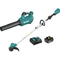 Outdoor Power Combo Kits | Factory Reconditioned Makita XT286SM1-R 18V LXT Brushless Lithium-Ion Cordless Blower/String Trimmer Combo Kit (4 Ah) image number 0
