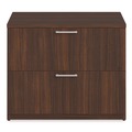 Office Filing Cabinets & Shelves | Alera AE1NZK-2436LF HRG 36 in. x 24 in. x 29 in. Seville Series 2-Drawer Lateral Legal File Cabinet - Mahogany image number 2