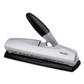  | Swingline 74030 20-Sheet LightTouch Desktop 2- to 7-Hole Punch 9/32 in. Holes - Silver/Black image number 0